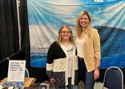 Sarah and Lindsey Oshkosh Chamber Expo