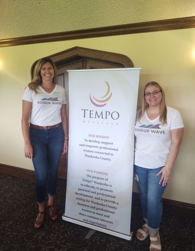 Sarah and Lindsey Presenting at TEMPO