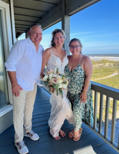 Todd, Sarah, Lindsey at Wedding