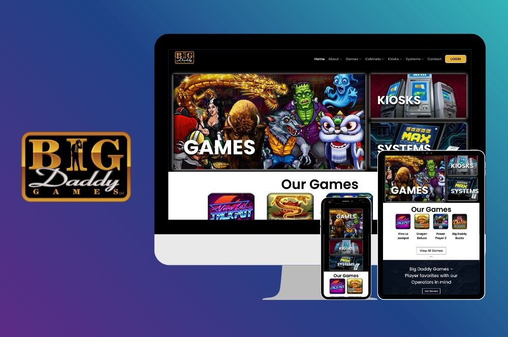 Big Daddy Games Website Design