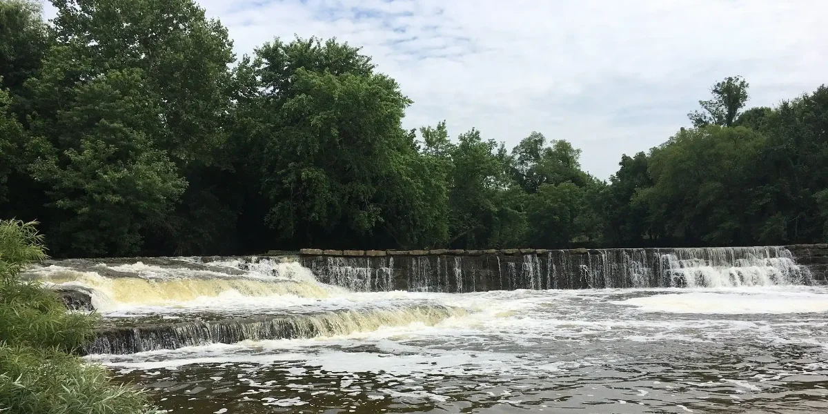 Waterfalls in nature